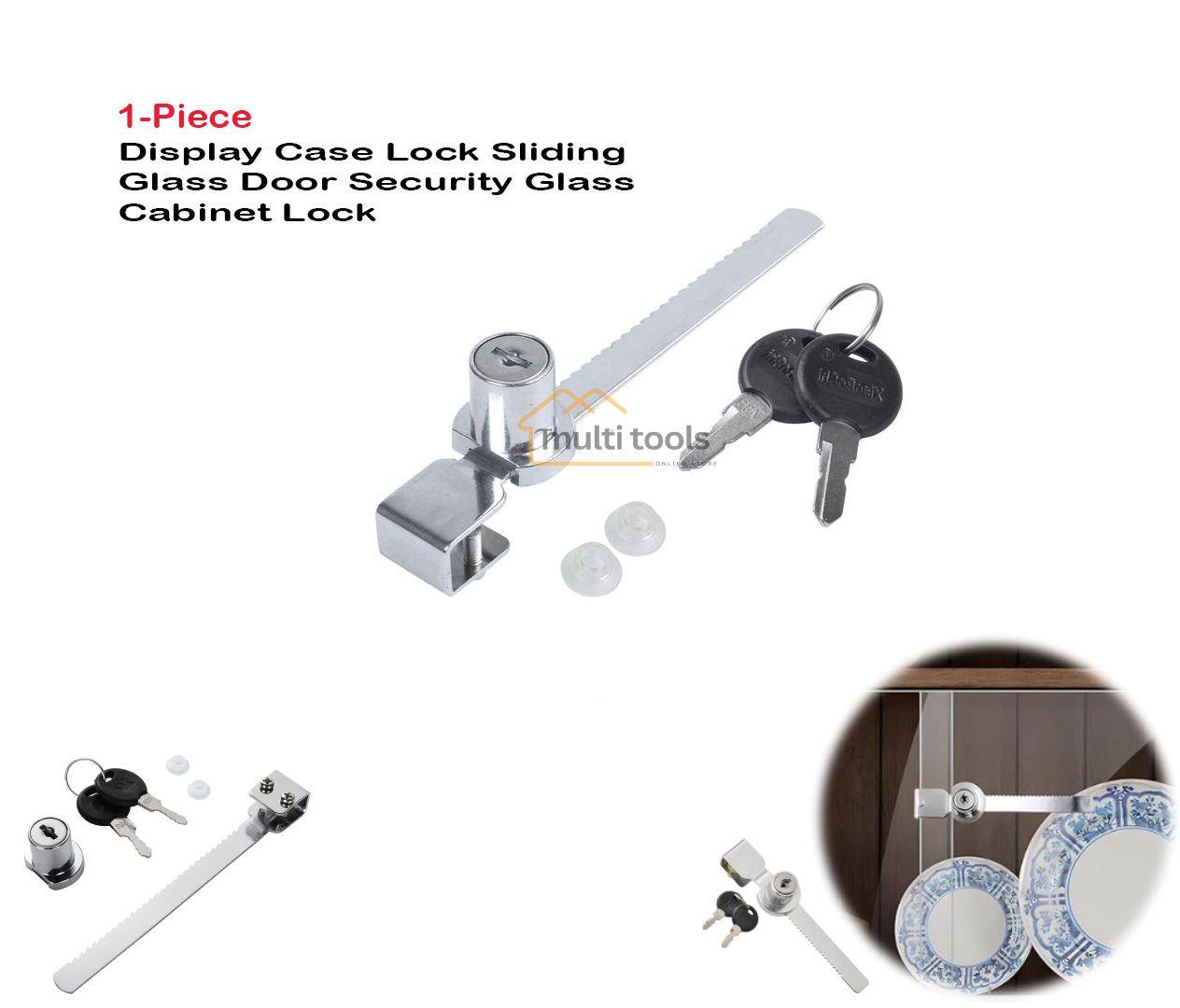 Display Case Lock Sliding Glass Door Security Glass Cabinet Lock